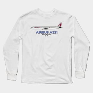 Airbus A321 - Qatar Airways Long Sleeve T-Shirt